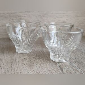 Vintage Indiana Glass Cocktail Clear Glasses 4 Oz Set Of 4